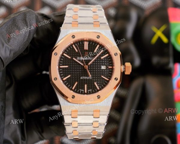 High Quality Replica Audemars Piguet Royal Oak 41mm Blue Face Rose Gold Watch With Diamonds High Quality Replica Audemars Piguet Royal Oak 41mm Blue Face Rose Gold Watch With Diamonds