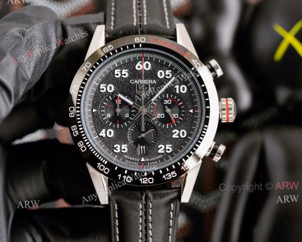 New Tag Heuer Carrera Porsche Chronograph Watch 44mm Heuer 02 Black Dial Replica New Tag Heuer Carrera Porsche Chronograph Watch 44mm Heuer 02 Black Dial Replica