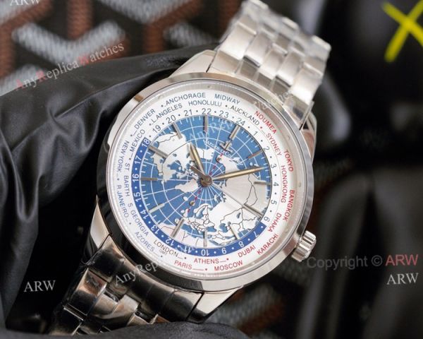 Swiss Replica Jaeger-LeCoultre Geophysic Universal Time Watch SS Swiss Replica Jaeger-LeCoultre Geophysic Universal Time Watch SS