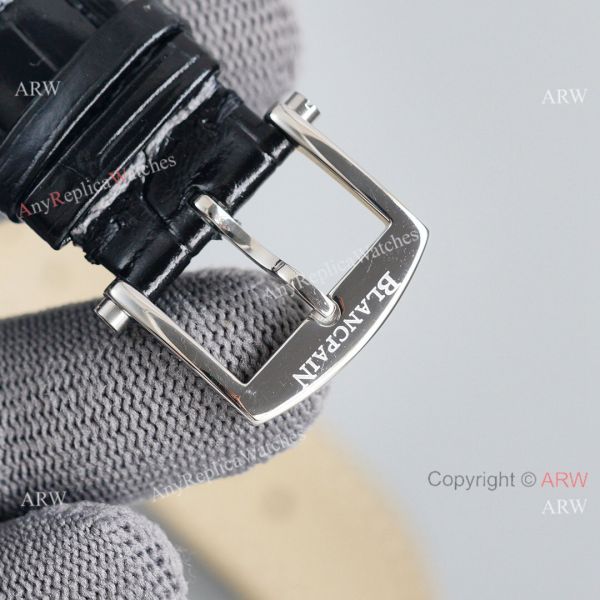 Replica Blancpain Villeret White Dial Leather Strap 40MM Watch With Roman Markers Replica Blancpain Villeret White Dial Leather Strap 40MM Watch With Roman Markers
