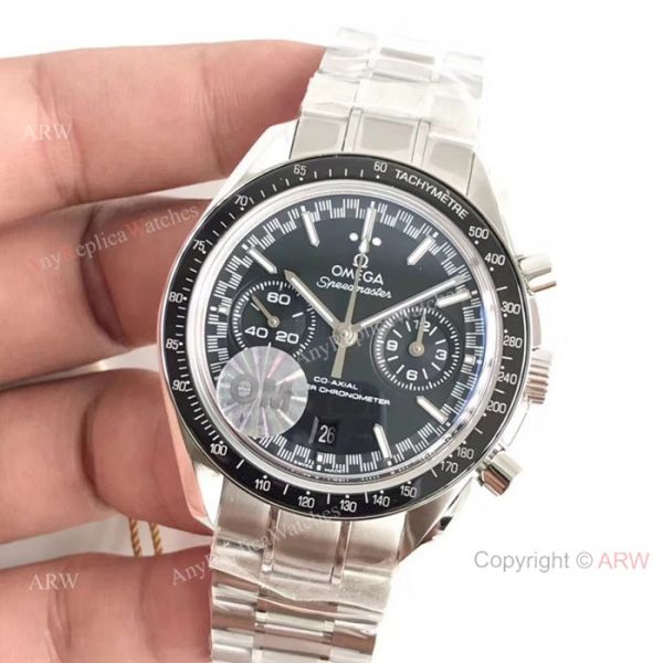 OM Factory Omega Speedmaster Racing Chronomeyer 9900 Watch Stainless Steel Black Dial OM Factory Omega Speedmaster Racing Chronomeyer 9900 Watch Stainless Steel Black Dial