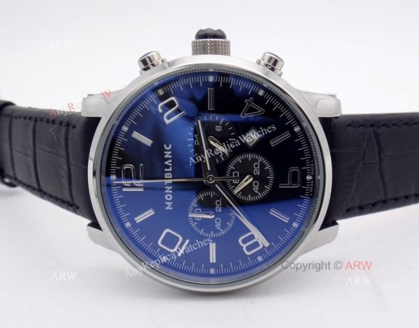 Montblanc Timewalker Chrono Black Leather strap Watch Mont Blanc Knock off Watch Montblanc Timewalker Chrono Black Leather strap Watch Mont Blanc Knock off Watch