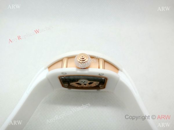 Replica Swiss Richard Mille Watch RM07-1 White Ceramic Case Rubber Band Replica Swiss Richard Mille Watch RM07-1 White Ceramic Case Rubber Band
