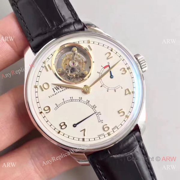 Swiss Grade IWC Tourbillon MysteRe ReTrograde Replica Watch Gold Arabic Swiss Grade IWC Tourbillon MysteRe ReTrograde Replica Watch Gold Arabic