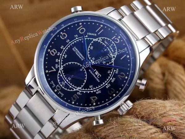 Replica IWC Portuguese Black Face Stainless Steel Black Watch 41mm IW371215 Replica IWC Portuguese Black Face Stainless Steel Black Watch 41mm IW371215