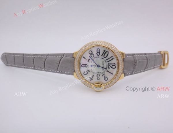 Cartier Ballon Bleu Gold Case Diamond Bezel Womens Fake Cartier Watch Cartier Ballon Bleu Gold Case Diamond Bezel Womens Fake Cartier Watch