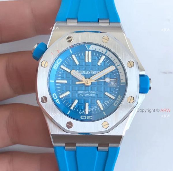 New Swiss 3120 Audemars Piguet Royal Oak Green Dial Green Rubber Band Replica Watches New Swiss 3120 Audemars Piguet Royal Oak Green Dial Green Rubber Band Replica Watches