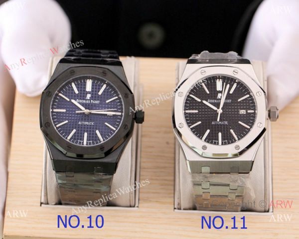 Solid Black Audemars Piguet Royal Oak Replica Watches 46mm Solid Black Audemars Piguet Royal Oak Replica Watches 46mm