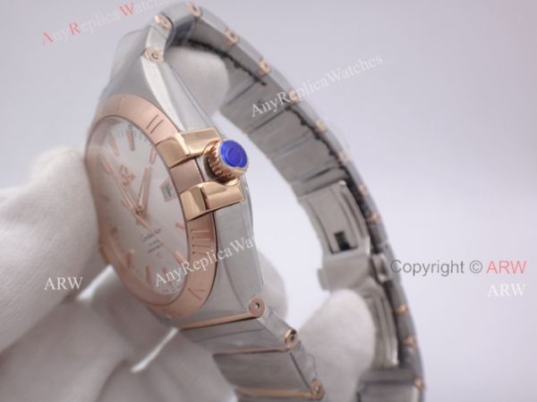 Replica Omega Constellation Automatic Men Watch 2 Tone Rose Gold Band W White Dial Replica Omega Constellation Automatic Men Watch 2 Tone Rose Gold Band W White Dial