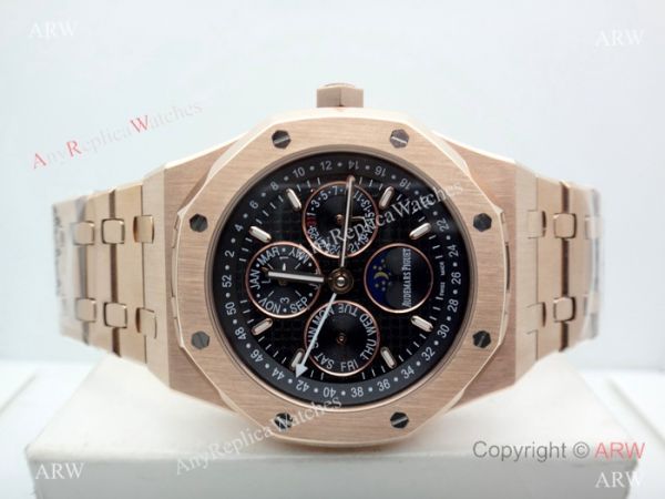 Fake Audemars Piguet Perpetual Calendar Rose Gold Black Watch Low Price Fake Audemars Piguet Perpetual Calendar Rose Gold Black Watch Low Price