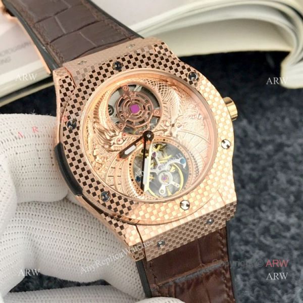 High Quality Hublot Classic Fusion Tourbillon Men Watch Rose Gold High Quality Hublot Classic Fusion Tourbillon Men Watch Rose Gold