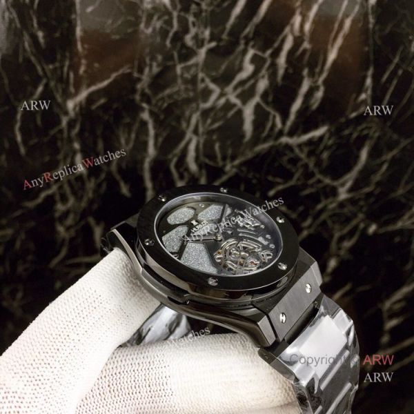 High Quality Copy Hublot Classic Fusion Squelette Tourbillon Watch All Black High Quality Copy Hublot Classic Fusion Squelette Tourbillon Watch All Black