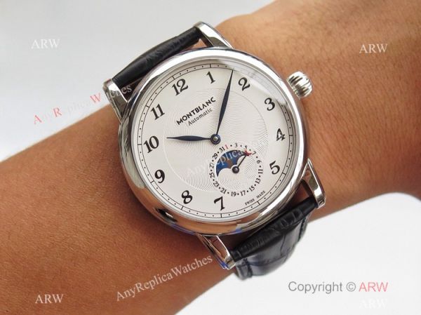 Swiss Montblanc Star Legacy Moon phase U0116508 White Dial Watch Best 1:1 Replica Swiss Montblanc Star Legacy Moon phase U0116508 White Dial Watch Best 1:1 Replica