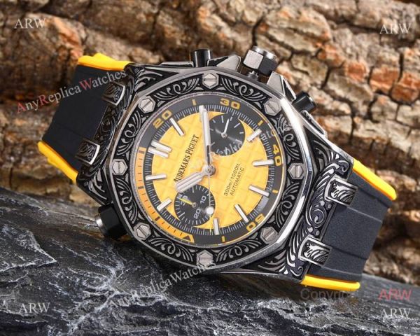 Best Copy Audemars Piguet Royal Oak Offshore Tourbillon Tattoo Watches Orange Rubber Strap Best Copy Audemars Piguet Royal Oak Offshore Tourbillon Tattoo Watches Orange Rubber Strap