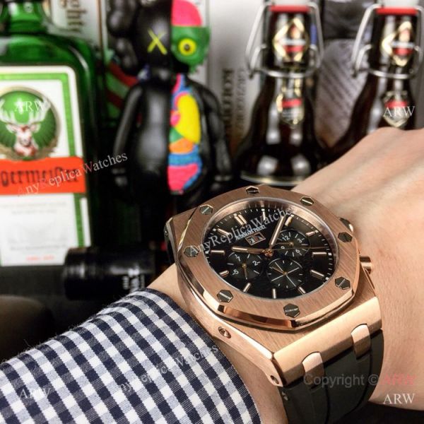 Fake Audemars Piguet Royal Oak Automatic Watch Rose Gold Black Dial Fake Audemars Piguet Royal Oak Automatic Watch Rose Gold Black Dial