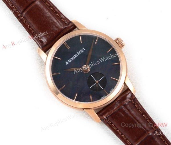 GB Factory replica Audemars Piguet Jules Audemars Rose Gold Black MOP Dial Watch GB Factory replica Audemars Piguet Jules Audemars Rose Gold Black MOP Dial Watch