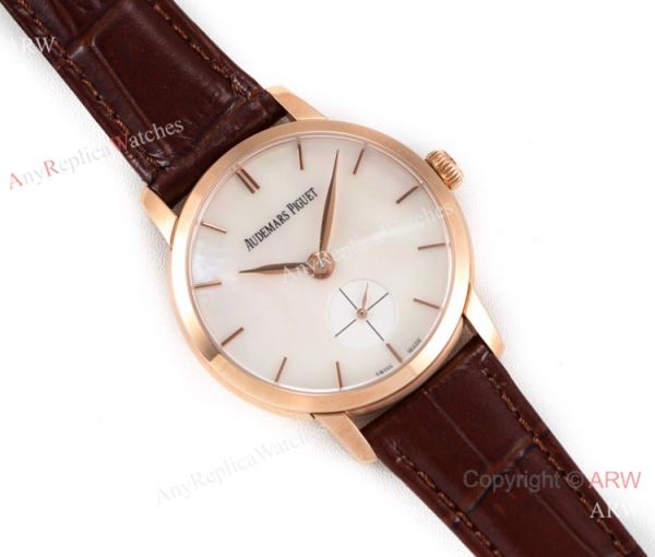 GBF Replica Audemars Piguet Jules Audemars Cal.3090 Watch Rose Gold White MOP Dial GBF Replica Audemars Piguet Jules Audemars Cal.3090 Watch Rose Gold White MOP Dial