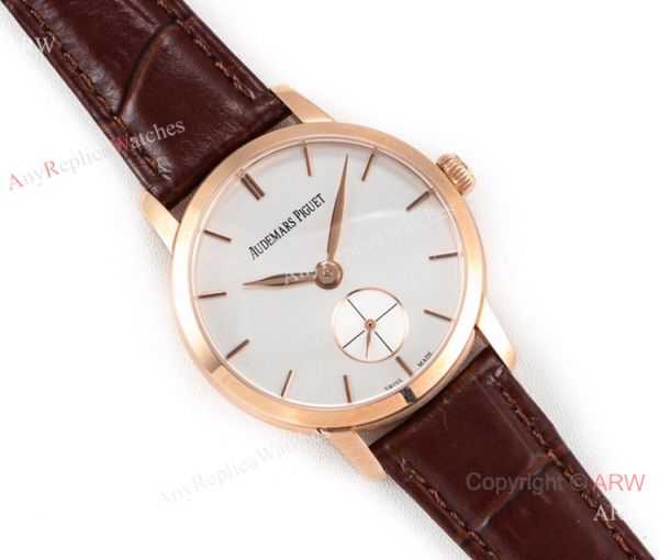 Swiss replica Audemars Piguet Jules Audemars Rose Gold Silver Face Watch GB Factory Swiss replica Audemars Piguet Jules Audemars Rose Gold Silver Face Watch GB Factory