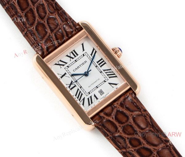 (ER) Swiss Replica Cartier Tank Solo Automatic White Dial Rose Gold Watch 31mm (ER) Swiss Replica Cartier Tank Solo Automatic White Dial Rose Gold Watch 31mm