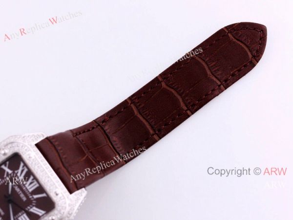 Buy Replica Cartier Santos Diamond Automatic Wrist SS Chocolate Dial Buy Replica Cartier Santos Diamond Automatic Wrist SS Chocolate Dial