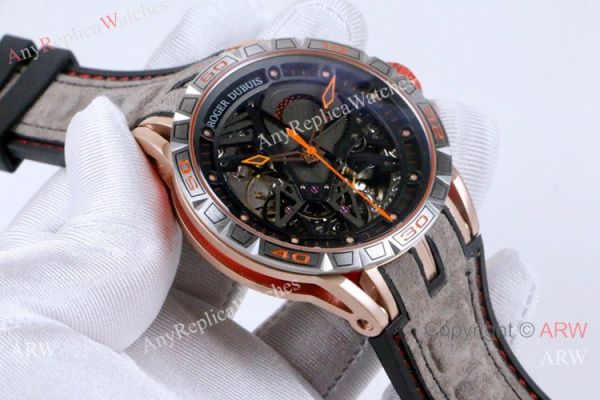 High Quality Roger Dubuis Excalibur Aventador S Rose Gold Watches 46mm High Quality Roger Dubuis Excalibur Aventador S Rose Gold Watches 46mm