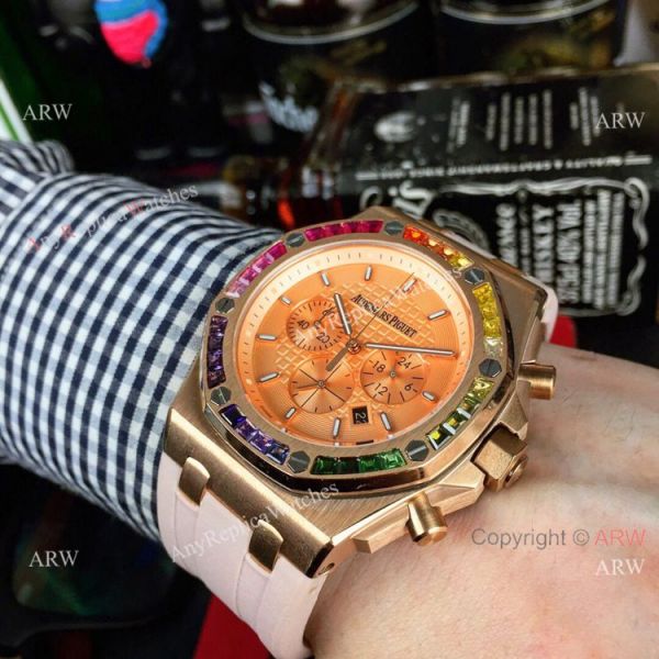 Best Copy Audemars Piguet Royal Oak Offshore 42mm Watches Rose Gold Dial Best Copy Audemars Piguet Royal Oak Offshore 42mm Watches Rose Gold Dial