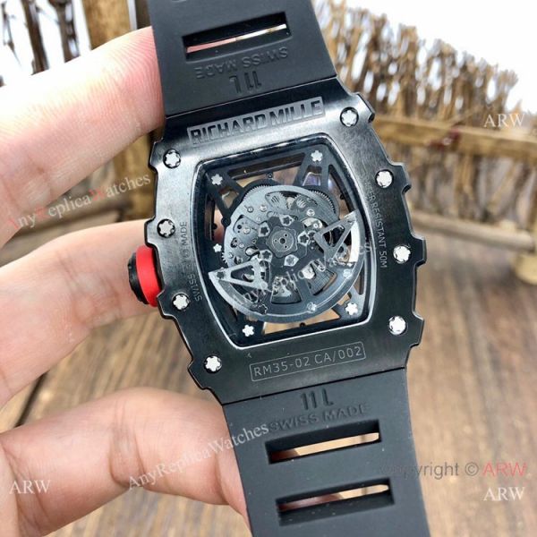 Best Quality Richard Mille RM35-02 Rafael Nadal All Black Watches Men Best Quality Richard Mille RM35-02 Rafael Nadal All Black Watches Men