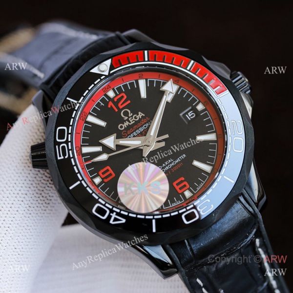 Best Quality Copy Omega Seamaster Planet Ocean Watches Black and Orange Best Quality Copy Omega Seamaster Planet Ocean Watches Black and Orange