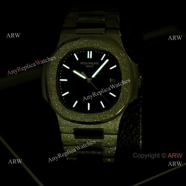 New Replica Patek Philippe Frosted Watch D-Green Dial w-Luminous Markers New Replica Patek Philippe Frosted Watch D-Green Dial w-Luminous Markers