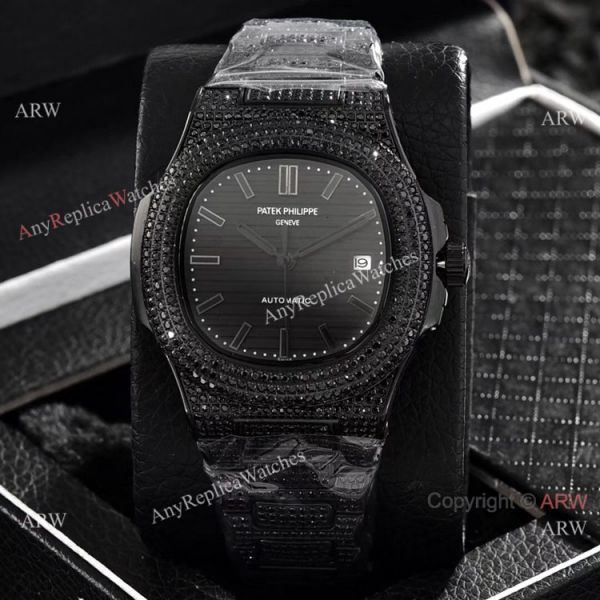 Iced Out Patek Philippe Nautilus Automatic Wrist AAA Quality Copy Watch Iced Out Patek Philippe Nautilus Automatic Wrist AAA Quality Copy Watch