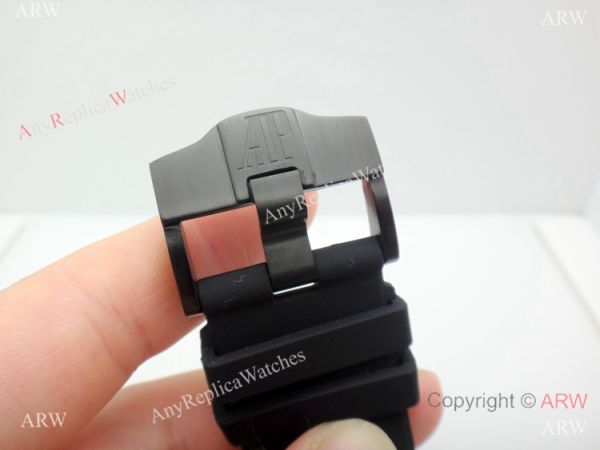 Solid Black Audemars Piguet Royal Oak Offshore Automatic Watch Solid Black Audemars Piguet Royal Oak Offshore Automatic Watch