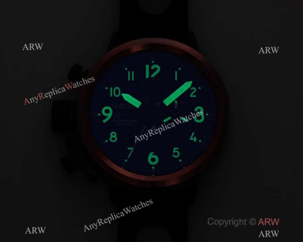 High Quality U Boat U-7750-55 Flightdeck Watch Black Case Yellow Markers High Quality U Boat U-7750-55 Flightdeck Watch Black Case Yellow Markers